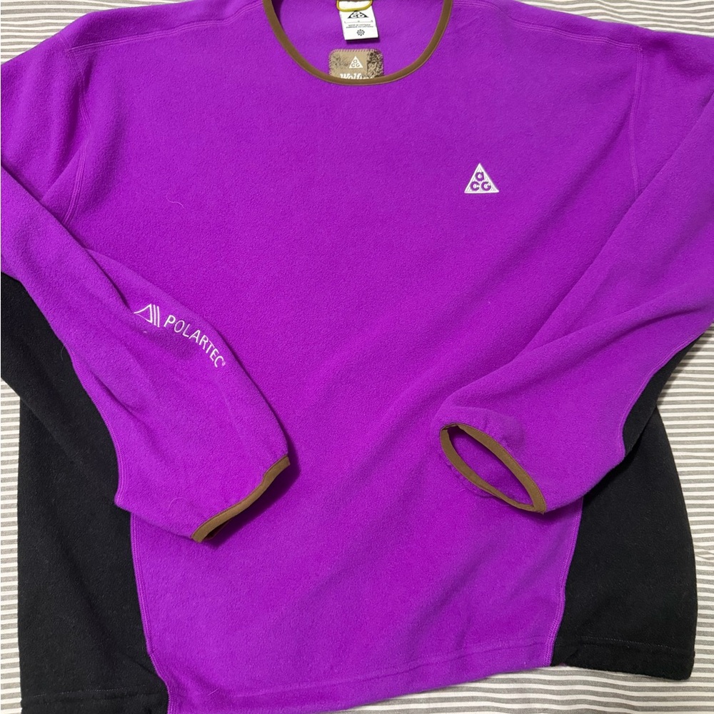 Nike ACG Purple and Black Sweatshirt